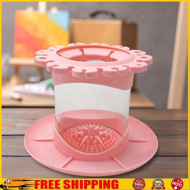 Cubo de lavado cepillo de pintura multiusos enjuague arte estudio suministros para el aula