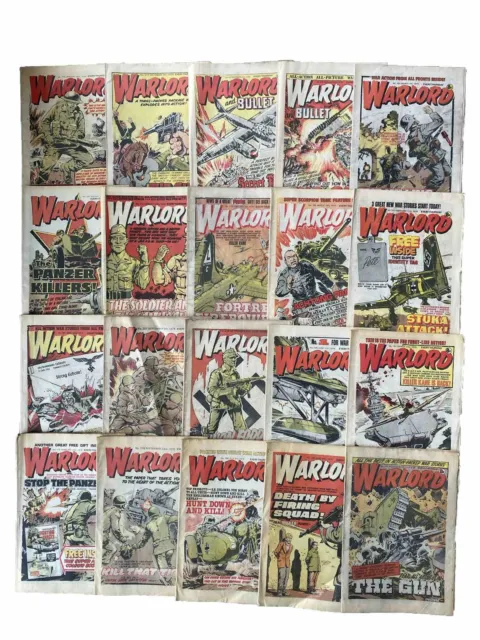 WARLORD COMICS JOB LOT BUNDLE X 20 FROM 1978 Vintage UK Comics Set E2