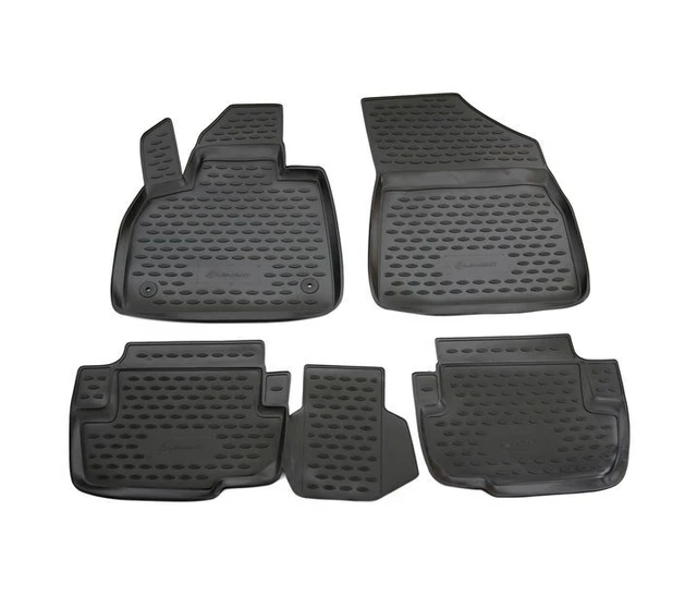Set De 4 Tapis De Sol OMAC TPE 3D Pour Skoda Citigo (2011-2025) - Noirs, Anti-dérapants, Lavables
