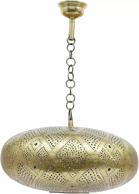 Handmade Moroccan Brass Pendant Light, Hanging Shade lamp - Model 2 2