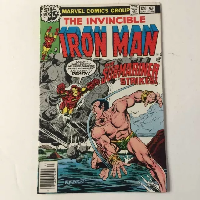 IRON MAN    #120    1979   1st App Justin Hammer   Sub-Mariner    Battle NAMOR