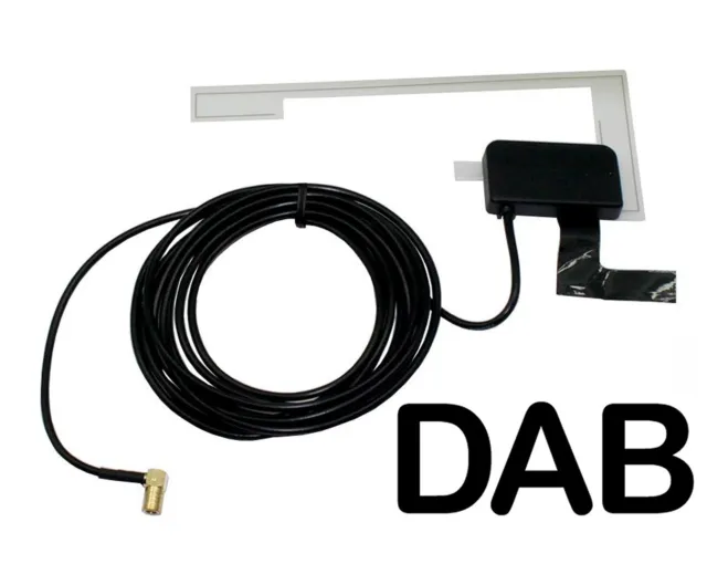 AUTOLEADS DAB-AA1 montaje de vidrio DAB radio digital automóvil antena aérea conector PYME