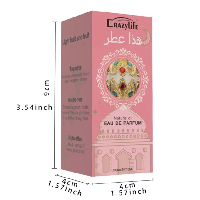 15ML ARABIAN PERFUME Dubai Essential Oil Perfume Fragrances Long ...