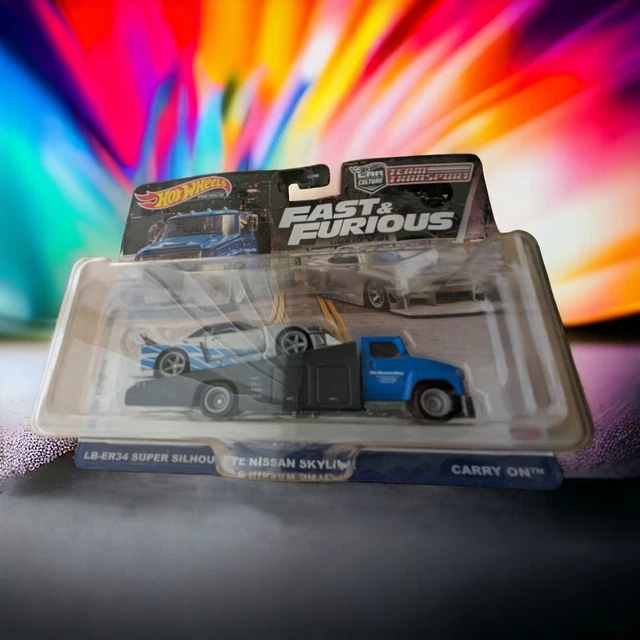 HOT WHEELS FAST & Furious Team Transport LB ER34 Nissan Skyline RARE