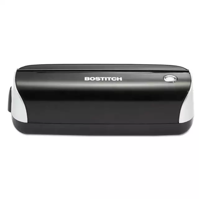 Bostitch 12-Sheet Electric Three-Hole Punch, Black