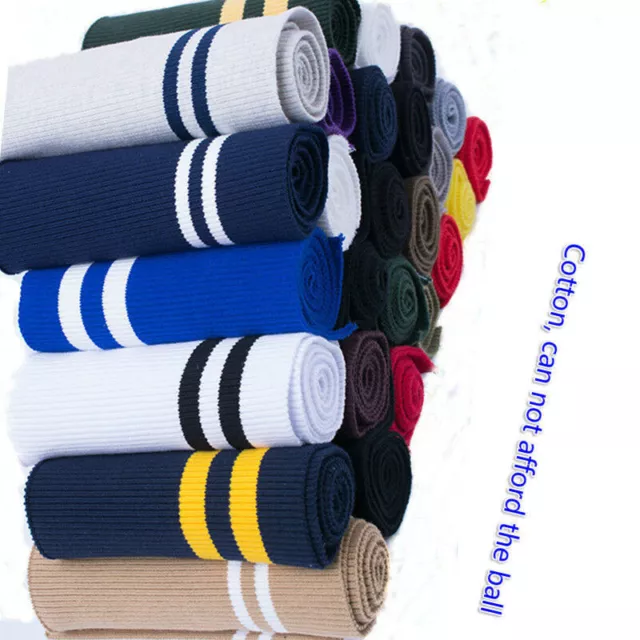 Stripe Stretch Knit Neckline Cuff Waistband Leg Arms Rib Baseball Clothes Fabric