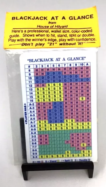 Vintage Blackjack at a Glance from House of Hilyard by Robert E. Hilyard :E