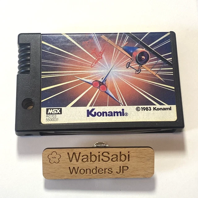 Jeu Konami MSX – Time Pilot Complet – Simulation De Vol, Bon état, 1984