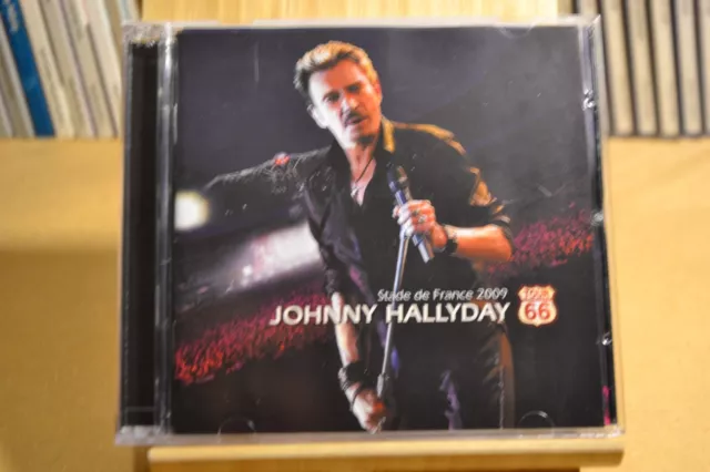 TOUR 66 / STADE DE FRANCE 2009 - Johnny Hallyday - Album live double CD - TBE