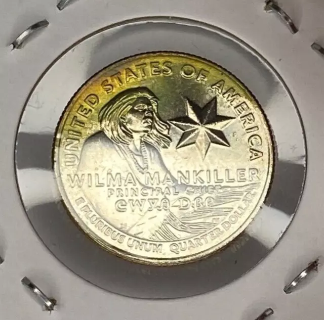 2022 Denver Mint Washington Quarter ATB TONED UNCIRCULATED AU/BU 25¢ #25044