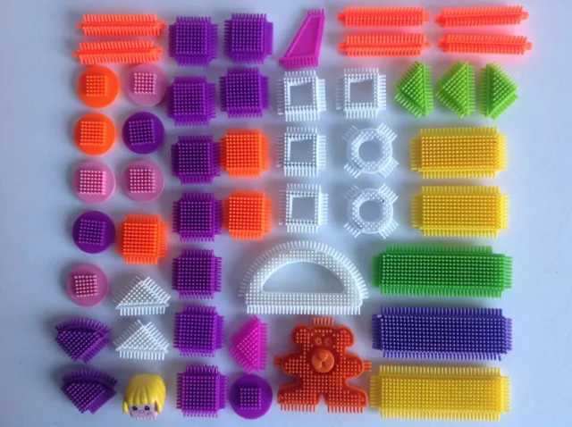 Stickle Bricks Playskool Flair Stickle Bricks Various Sets Special Parts Tubs 3