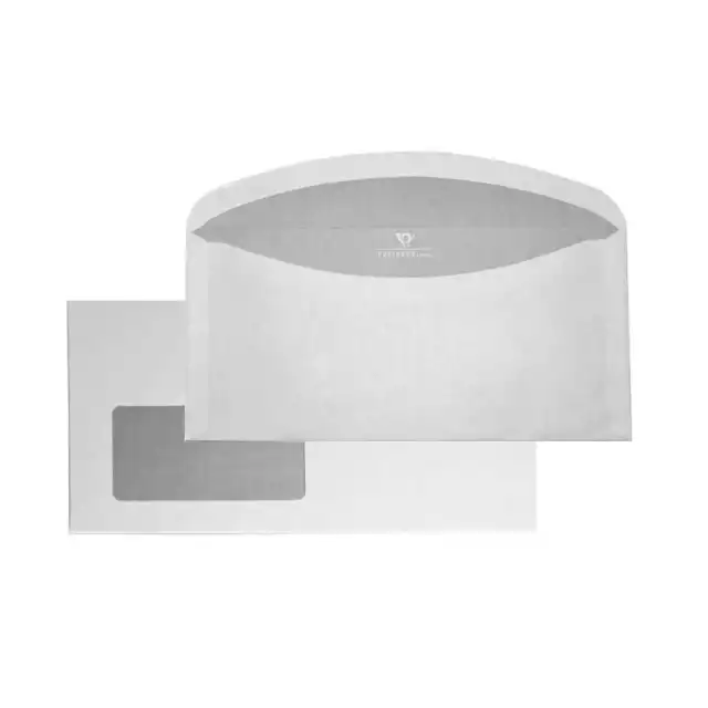 1000x corno postale finestre custodie per avvolgimento C6/5 114x229 mm 75 g adesivo bagnato (np)