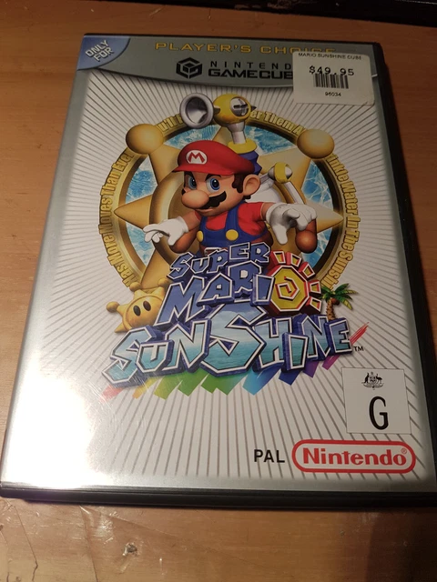 super mario sunshine complete w manual nintendo game cube nice disc