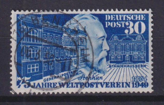 Bund 116 VII Plattenfehler 75 Jahre Weltpostverein 30 Pf gestempelt