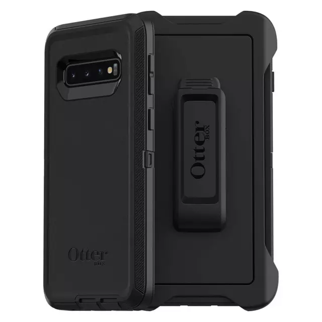 OtterBox DEFENDER SERIES Case & Holster for Galaxy S10 - Black