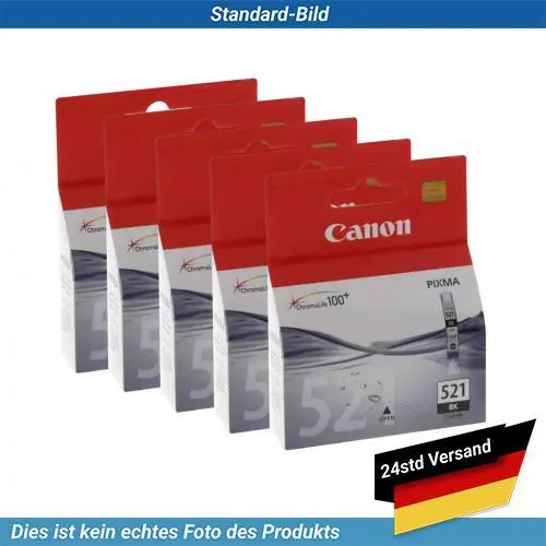 2933B005 Canon CLI-521 Ink Black 5 Pack