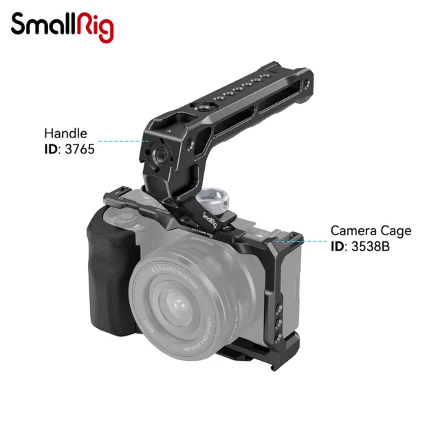 SmallRig ZV-E10 Camera Cage + Arri Top Handle for Sony ZV-E10 Mirrorless Camera