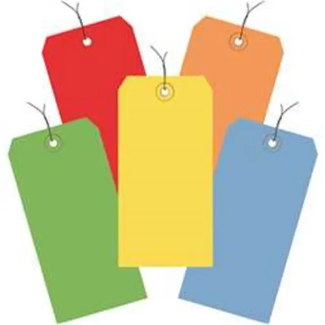 Box Partners G21003 6.25 x 3.12 in. Assorted Color 13 Point Shipping Tags - P...