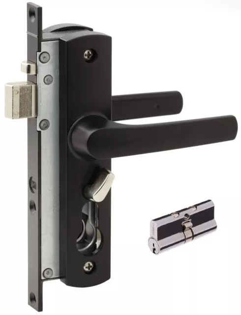 Whitco Tasman MK2 Security Screen Door Lock BLACK HIGH QUALITY KEY CYLINDER