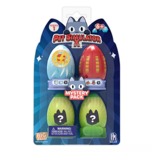 Pet Simulator X Blue 6 Inch Mystery Egg with Plush & DLC Code NEW IN  HAND 2023!