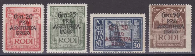 1943 Occupazione tedesca dell' Egeo - serietta Pro Assistenza Egeo