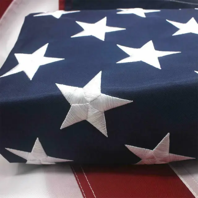 American Flag USA US Banner Heavy Duty 420D Polyester Embroidered Stars US Flag