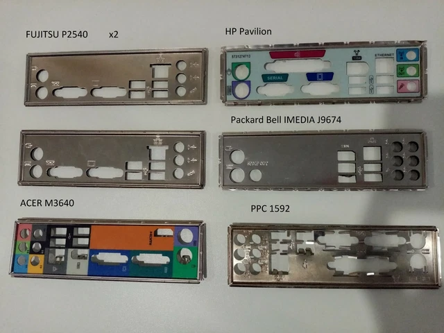 i/o shield plaque arriere en PLA pour ASUS P8H67-M PRO REV 3.0