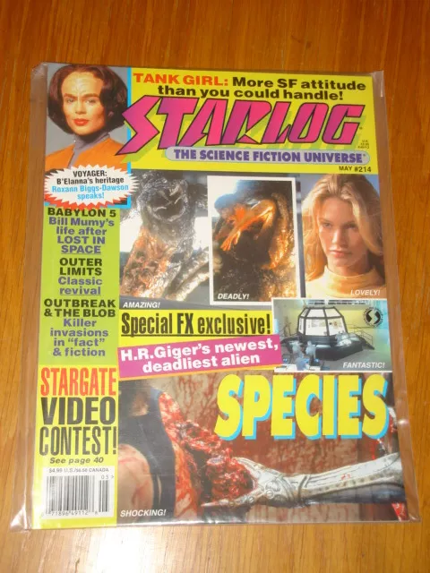 Starlog #214 Sci-Fi Magazine May 1995 Species Tank Girl Star Trek Voyager