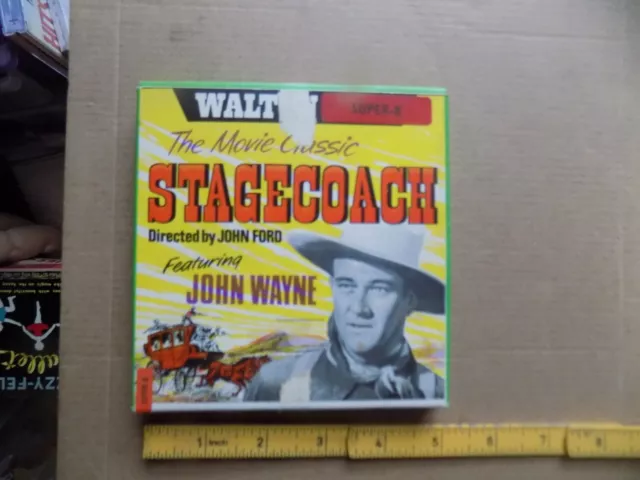 Vintage Boxed Walton Super 8mm , Film  Stagecoach, John wayne