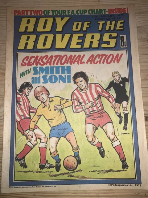 Roy of the Rovers ‘14th January 1978’ Comic