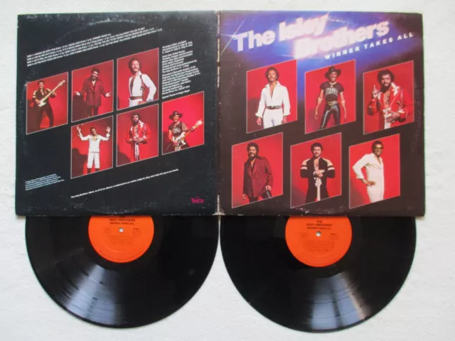 2 LP 33T THE ISLEY BROTHERS "Winner takes all" T-NECK PZ2 36077 USA §