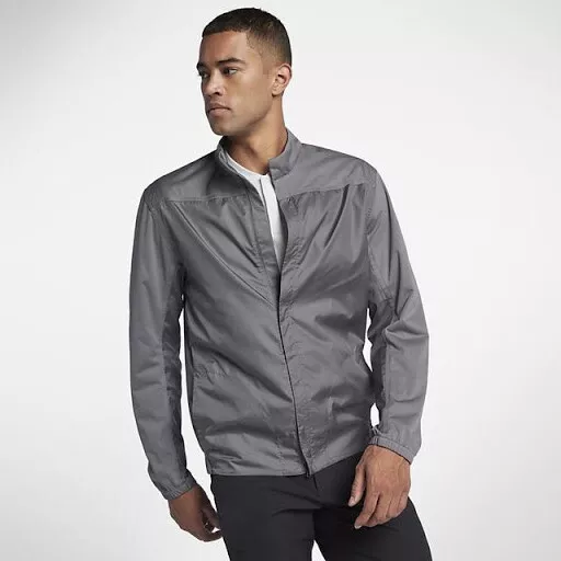 NIKE MEN S SHIELD Full Zip Golf Wind Jacket 892274 036 Sz