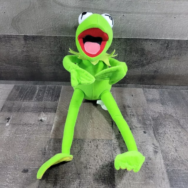 Kermit The Frog Plush Muppets Jim Henson's 14" Posable Stuffed Toy Clean - Nanco