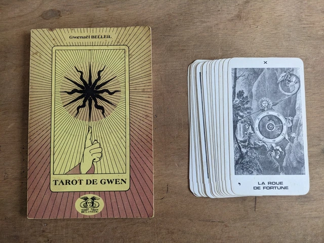c. 1940 - TRES RARE JEU DE TAROT DIVINATOIRE ARCANES DU DESTIN