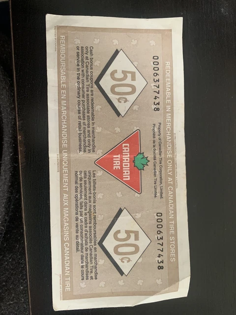 Canadian Tire Money #0006377438