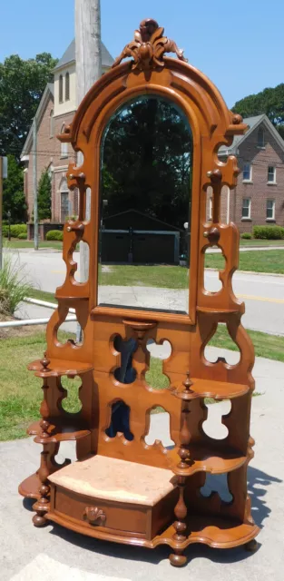 Walnut Victorian Hall Tree/Etagere Walnut Victorian Hall Tree/Etagere