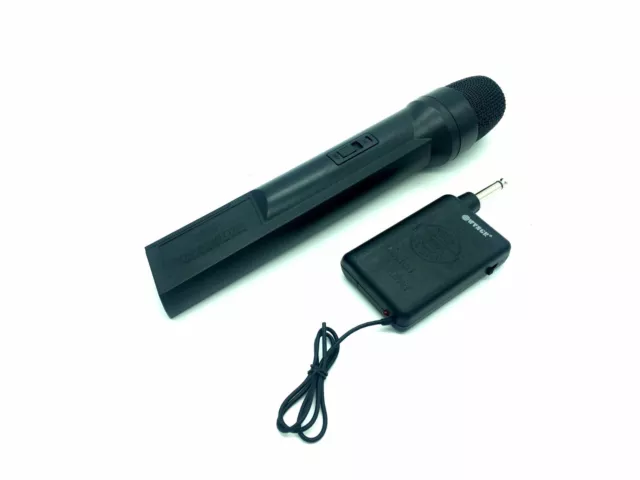 Microfono professionale wireless senza fili a batteria con antenna karaoke 2