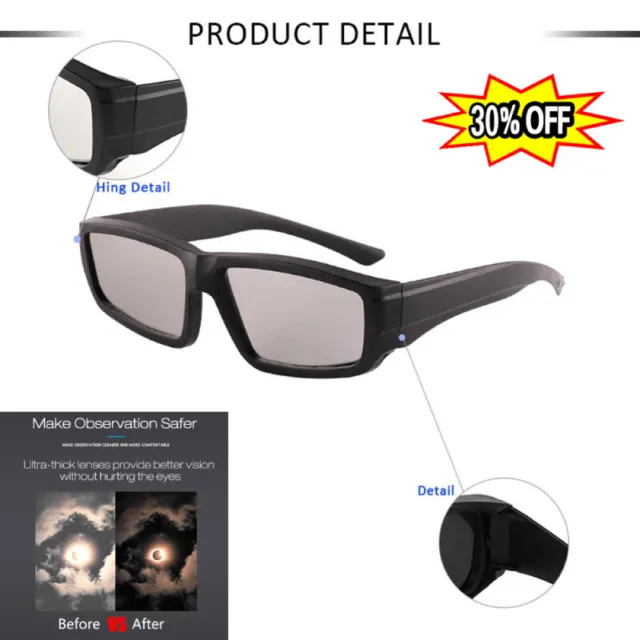 Solar Eclipse Glasses EclipseViewing Glasses Direct View Of The Sun SafetyShade/