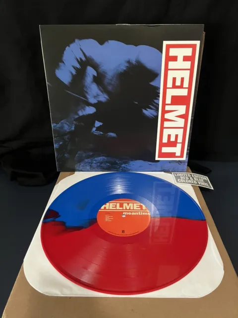 HELMET - MEANTIME Red and Blue Split Vinyl 2017 US Very Rare OOP