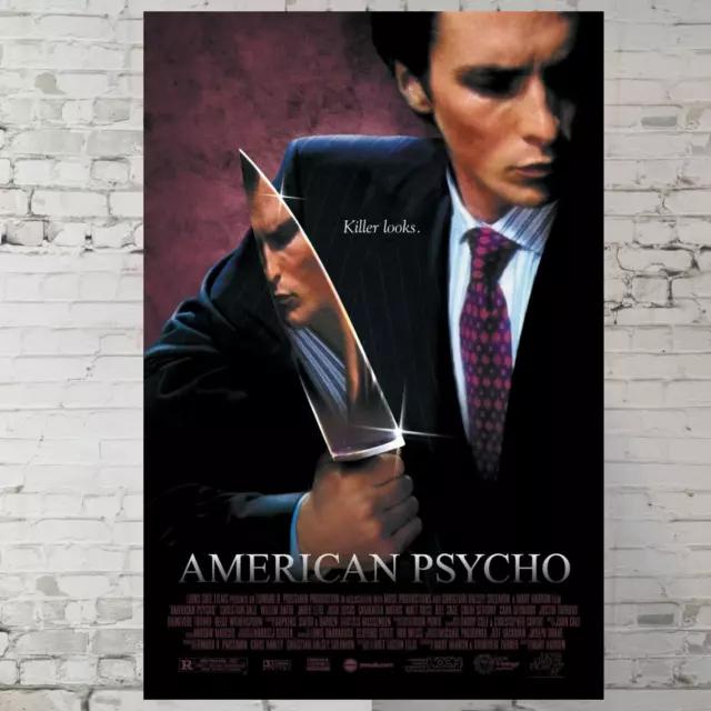 American Psycho movie poster - Christian Bale - 11x17" Wall Art Trendy Posters