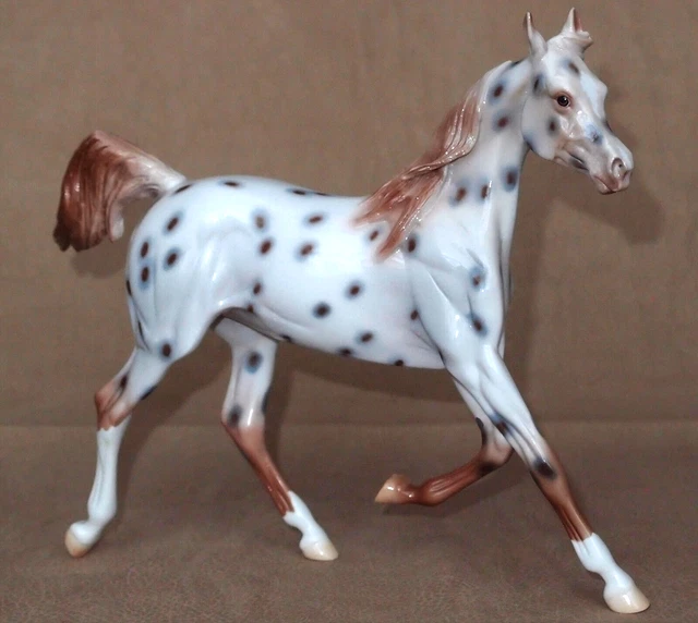 Peter Stone Model Horse OOAK PUDDLE OF MUD - Arabian Arab Appaloosa Haloed Spots