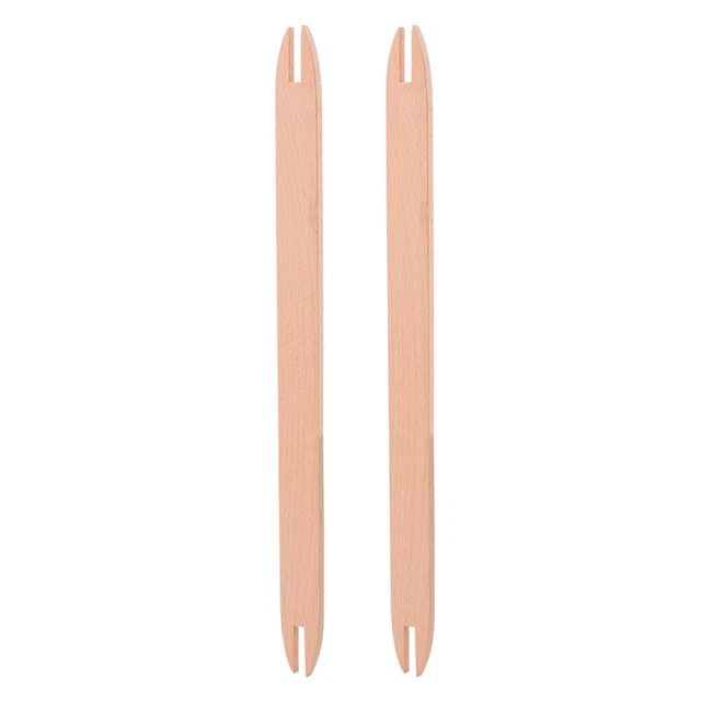 2 piezas Herramientas de tejido de telar de madera Accesorios de trenza Máquina de coser