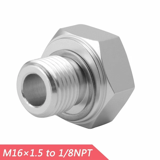 Adattatore sensore pressione olio M16x1,5 a 1/8NPT raccordo alluminio per GM LS SDS