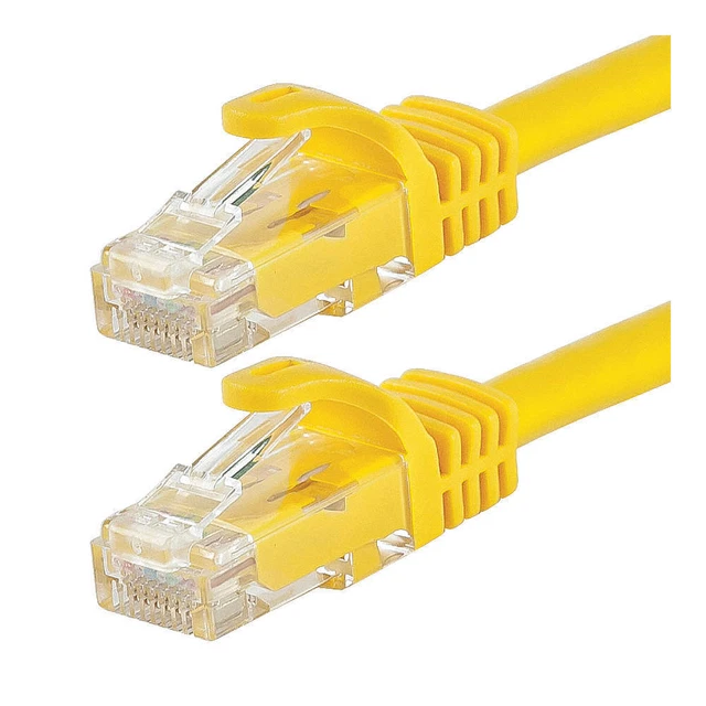 MONOPRICE 9857 Patch Cord,Cat 6,Flexboot,Yellow,50 ft.