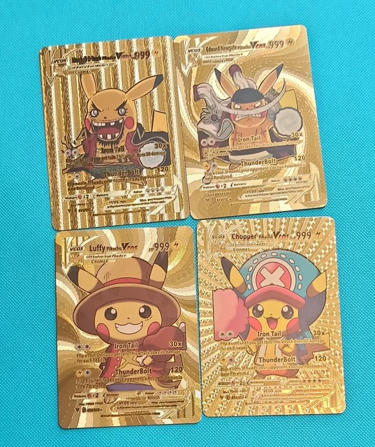 LOT CARTES POKEMON Pikachu Cosplay One Piece Op Luffy Holo Prism Manga Kawaii 1 EUR 18,99 