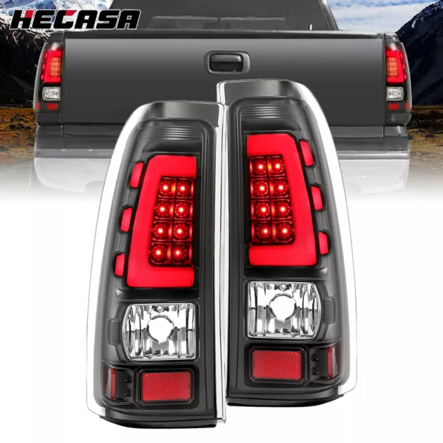HECASA LED Tail Lights For 99-2006 02 Chevy Silverado GMC Sierra 1500 2500 3500