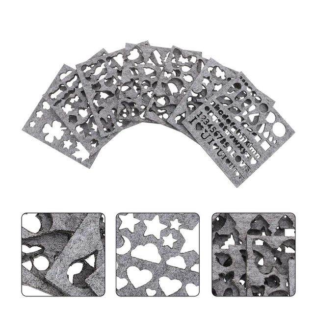 7 piezas moldes fieltros plantillas fieltros kit fieltros fieltros accesorios fieltros plantillas