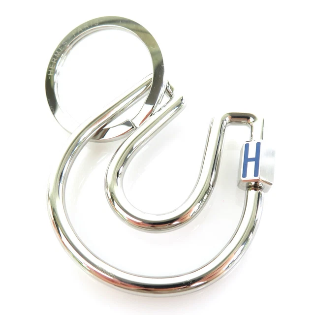 Auth HERMES Fer a Cheval Key Ring Charm Silver Metal - h29400f Auth HERMES Fer a Cheval Key Ring Charm Silver Metal - h29400f