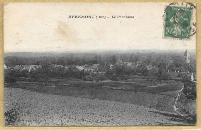 60 - CPA APREMONT (Oise) - Le Panorama - Edit. Cosson - 1923