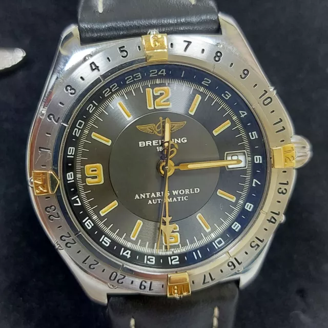 Breitling Antares World Gmt  Two Tons (Stainless Steel And Gold)